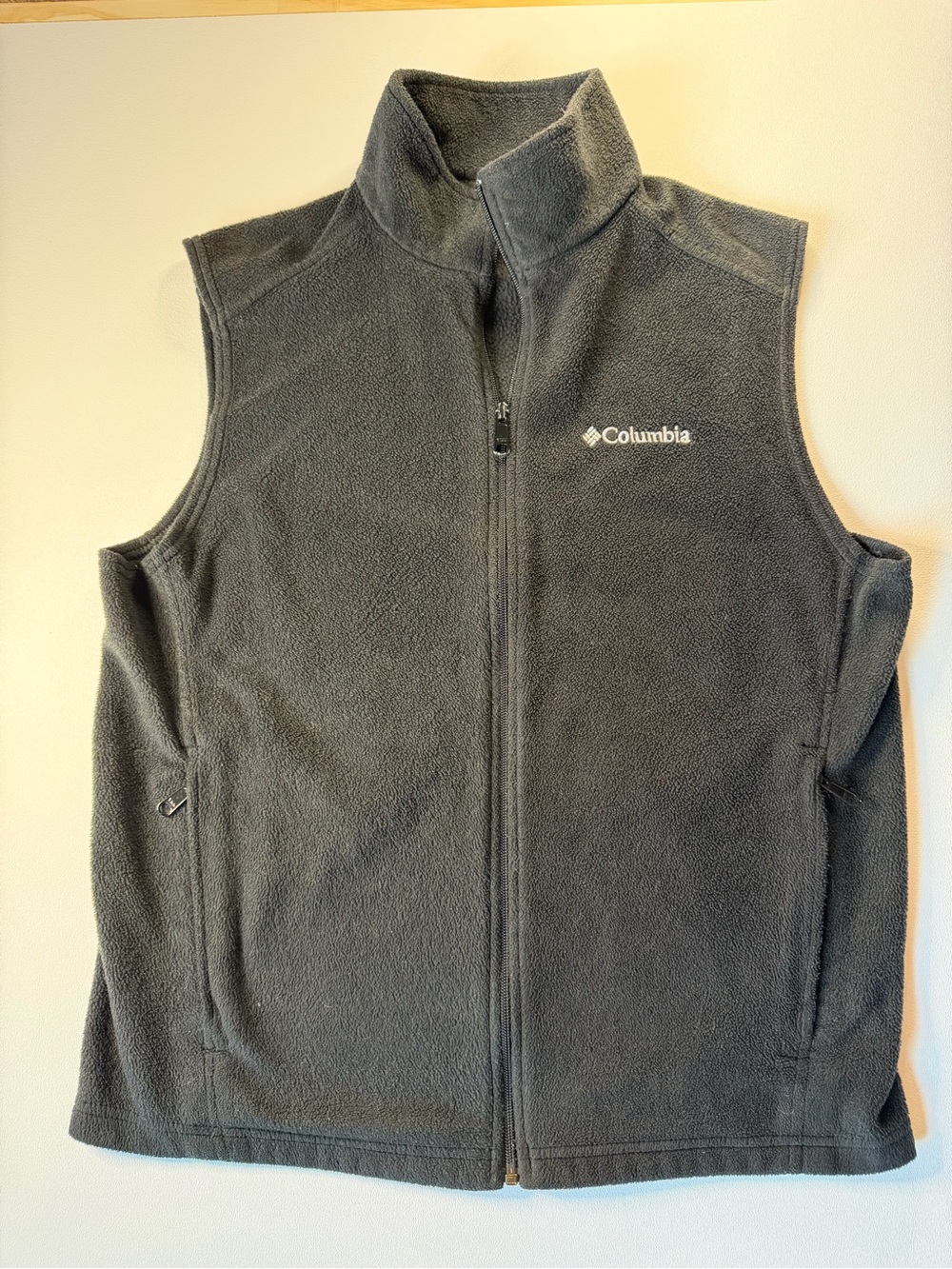 Mens Columbia Fleece Vest black size medium